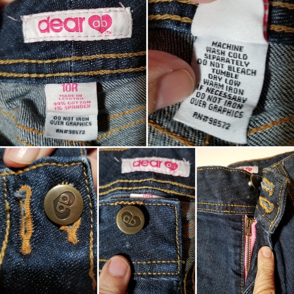 Vintage jeans Dear AB  embroidered back pocket - Picture 6 of 8